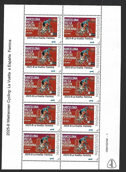 Nederland 2025-8 Wielrennen Cycling: La Vuelta Femina sheetlet postfris/mnh