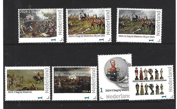 Nederland 2024 Battle of Waterloo complete yearset !! postfris/mnh