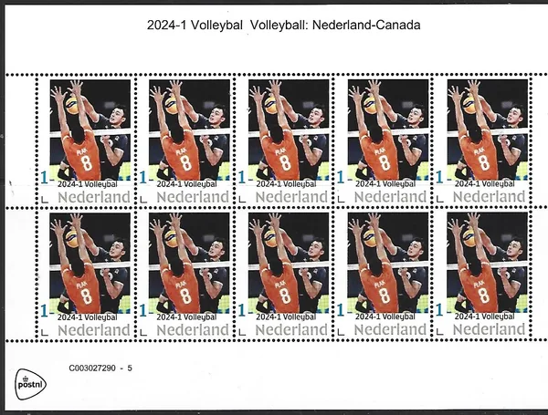 Netherlands 2024-1 Volleyball sheetlet MNH