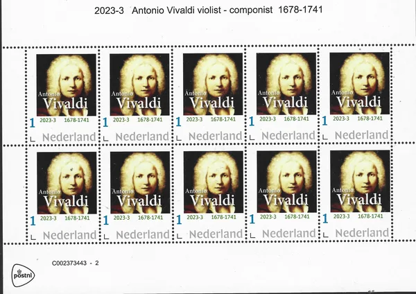 Netherlands 2023-3 Antonio Vivaldi 1678-1741 sheet MNH