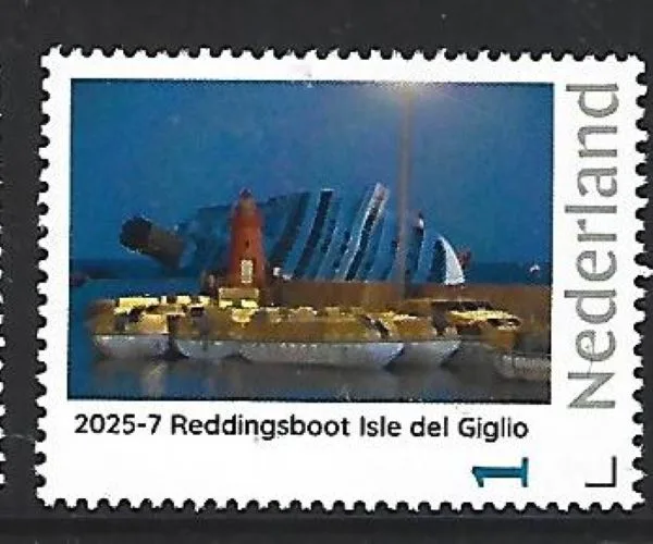 Nederland 2025-7 Reddingsboot Lifeboat reddingsboat Isola del Giglio postfris/mnh