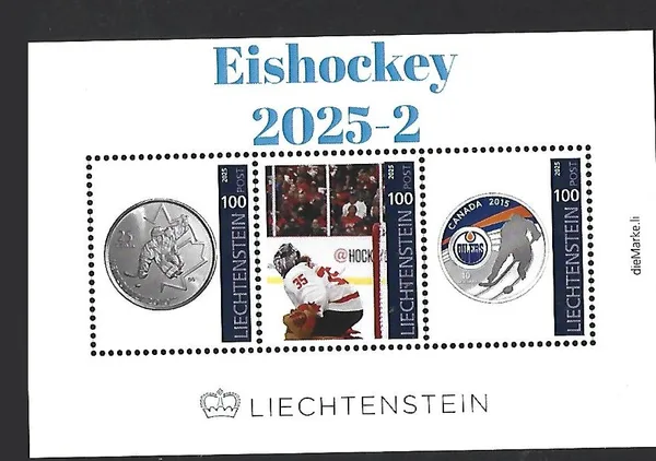 Liechttenstein 2025-2 Eishockey Ice Hockey sheetlet postfris/mnh
