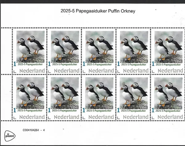 Netherlands 2025-5 Puffins sheet MNH
