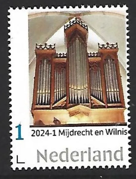 Nederland 2024-1 Orgel Organ: Maarschalkerweerd Mijdrecht en Wilnis postfris/mnh