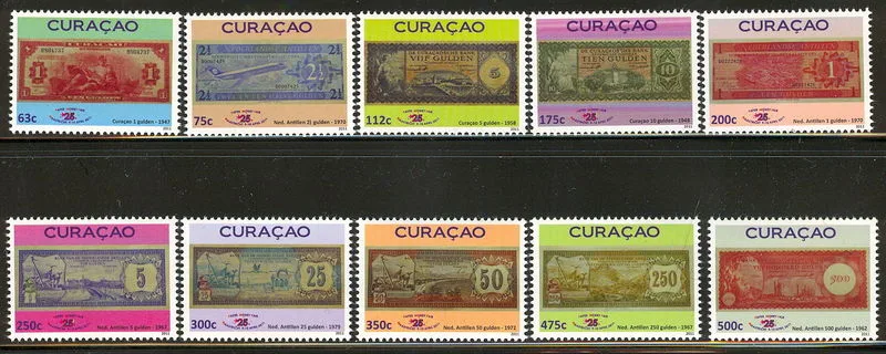 Curacao 28-37 Papiergeldbeurs 2011 postfris-mnh