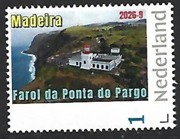 Nederland 2026-9 Vuurtoren Lighhouse: Ponta do Pargo Portugal postfris/mnh