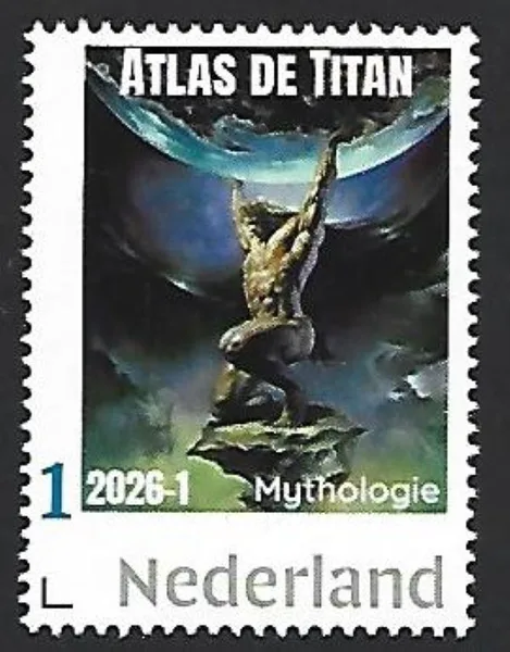 Netherlands 2026-1 Mythology: Atlas the Titan Greek mythology MNH