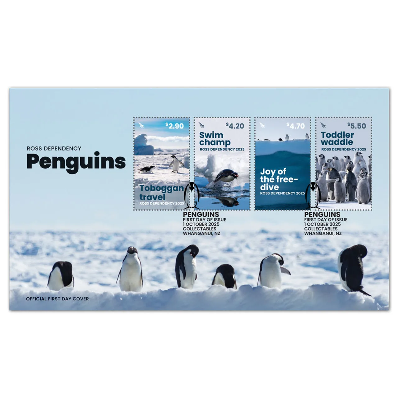 Ross Dependency 2025 Pinguins Penguins FDC