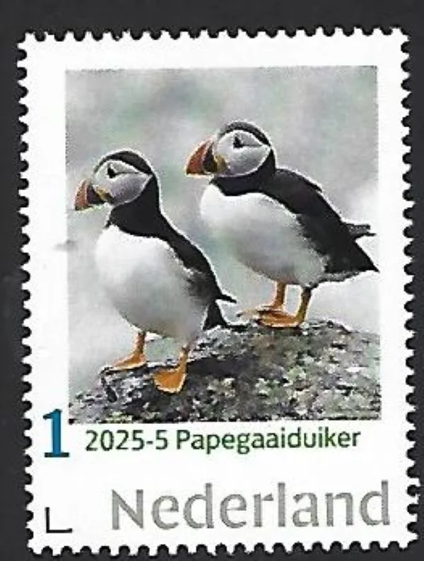 Nederland 2025-5 Papegaaiduiker Puffins Papegeitaucher postfris/mnh