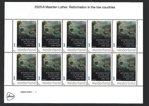 Netherlands 2024-6 Reformation in the Low Countries 1500-1620 sheet MNH