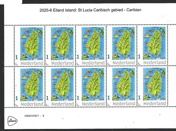 Netherlands 2024-6 Island: St Lucia Caribbean sheetlet MNH