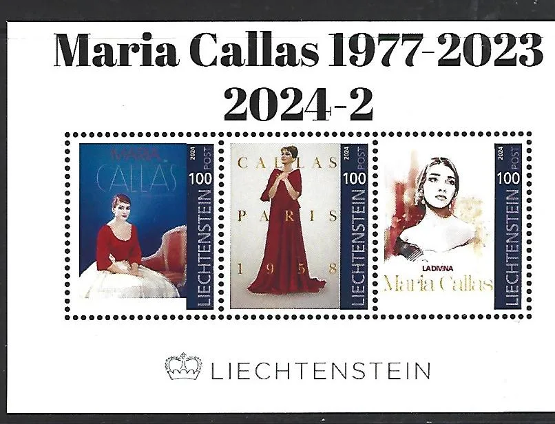 Liechtenstein 2024-2 Maria Callas Block postfrisch/ungebraucht