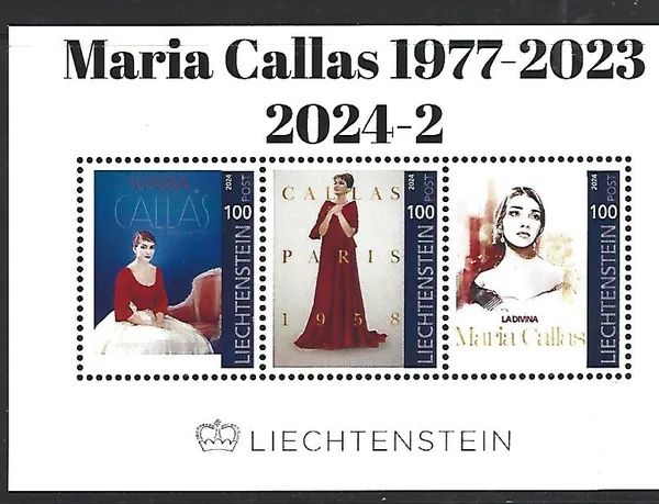Liechtenstein 2024-2 Maria Callas block-m/s MNH