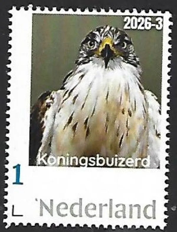 Netherlands 2026-3 Bird of Prey Raptor: Rough-legged Buzzard MNH