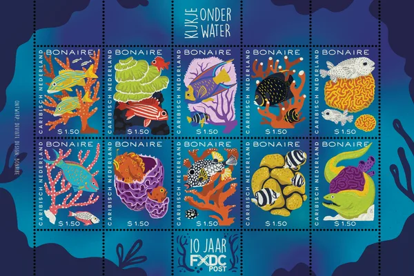 Caribbean Netherlands 2024: Bonaire Underwater Sheetlet MNH