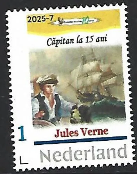 Netherlands 2025-7 Jules Verne: Captain of 15 years MNH