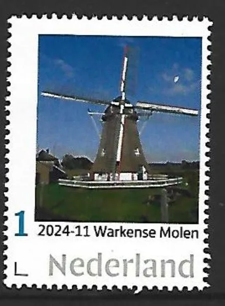Nederland 2024-11 Molen Windmill : Warkense molen postfris/mnh