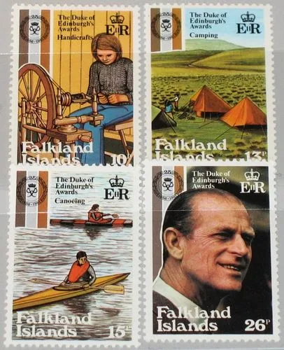 329-332 Falkland Duke of Edingburgh award postfris/mnh