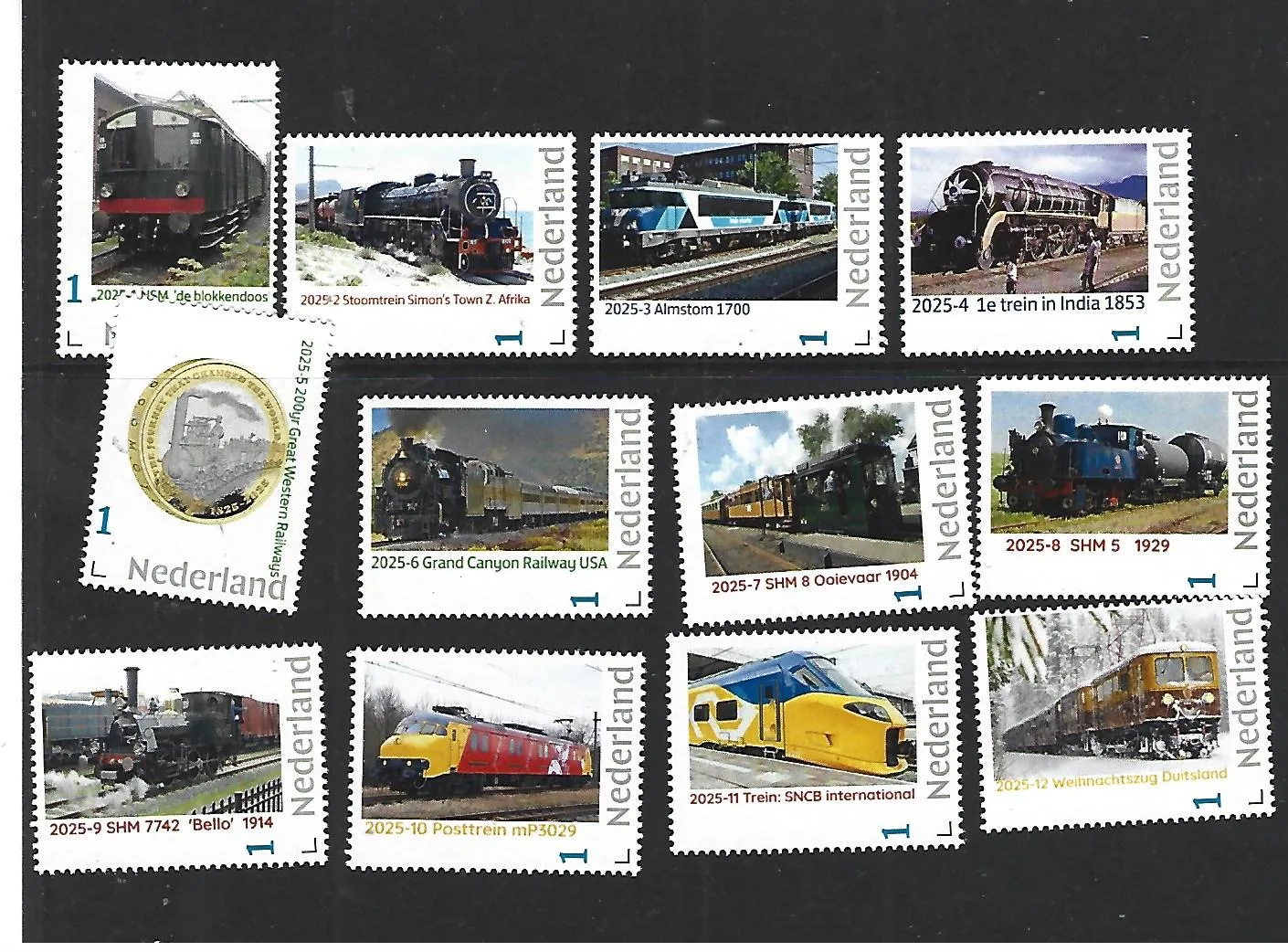 Netherlands 2025 Train Yearset MNH