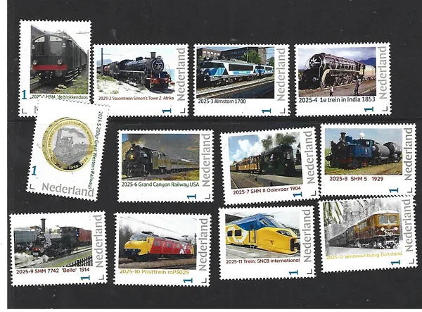 Netherlands 2025 Train Yearset MNH