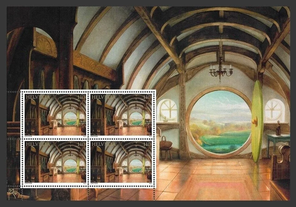 Switzerland 2023 JRR Tolkien 4 sheetlets MNH