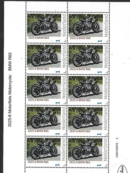 Nederland 2025-6 Motorfiets Motorcycle: BMW R65 sheetlet postfris/mnh