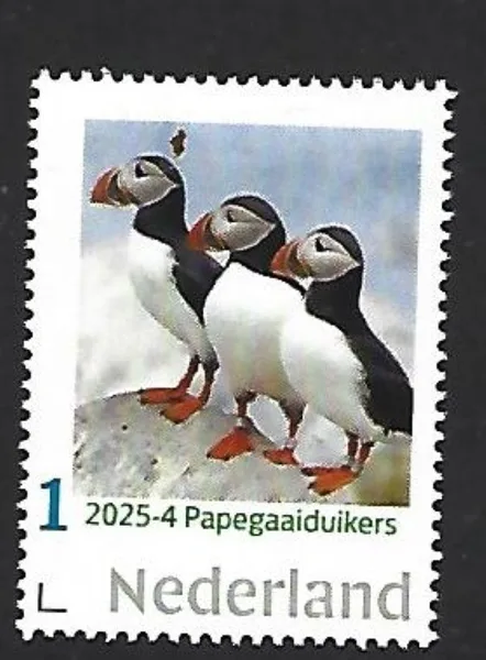 Nederland 2025-4 Papegaaiduikers puffins postfris/mnh