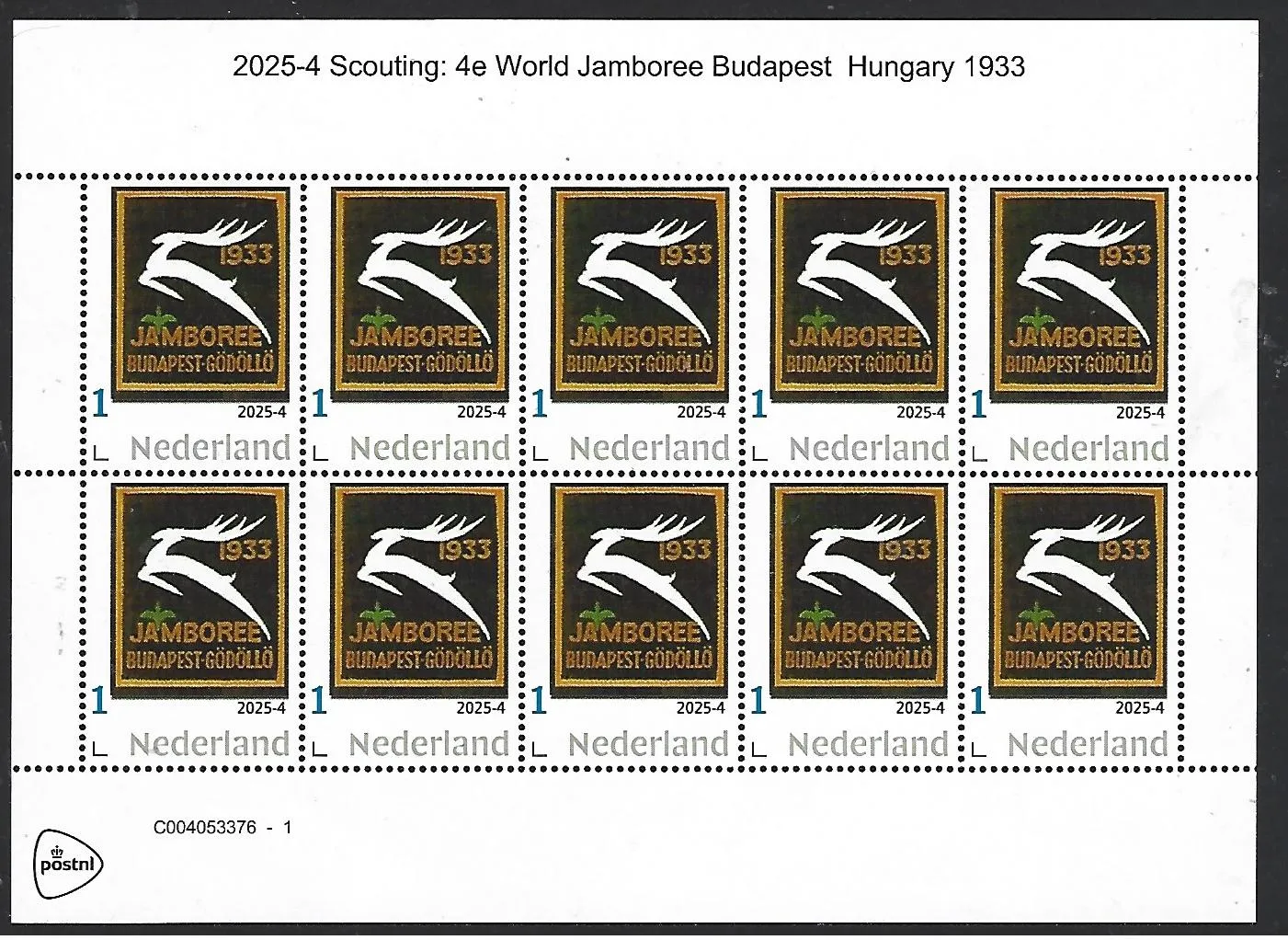 Niederlande 2020-4 Scouting: 4. Weltjamboree Budapest Ungarn 1933 Bogen postfrisch/mnh