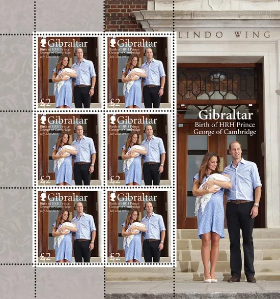 Gibraltar 2013 Geburt Prinz George of Cambridge Blockmark postfrisch/mnh