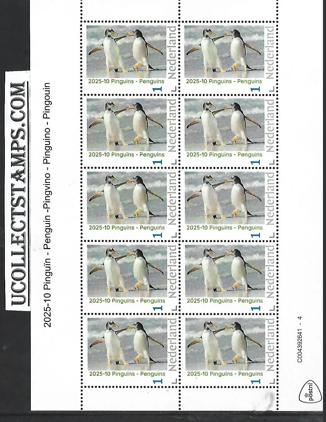 Nederland 2025-10 Pinguïns Penguins: FUN sheetlet ostfris/mnh