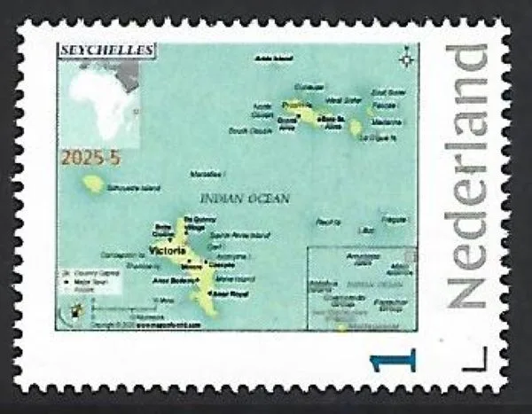 Nederland 2025-5 Eiland Island; Seychelles bpostfris/mnh