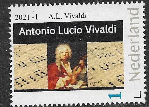 Netherlands 2021-1 Antonio Lucio Vivaldi composer MNH