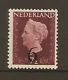 Netherlands 549 Clearing surcharge in black 1950 MNH