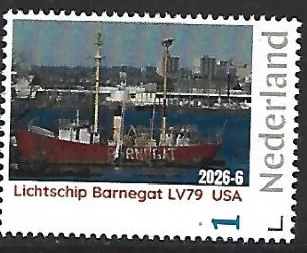 Nederland 2026-6 Lichtschip lightship: Barnegat LV79 USA postfris/mnh