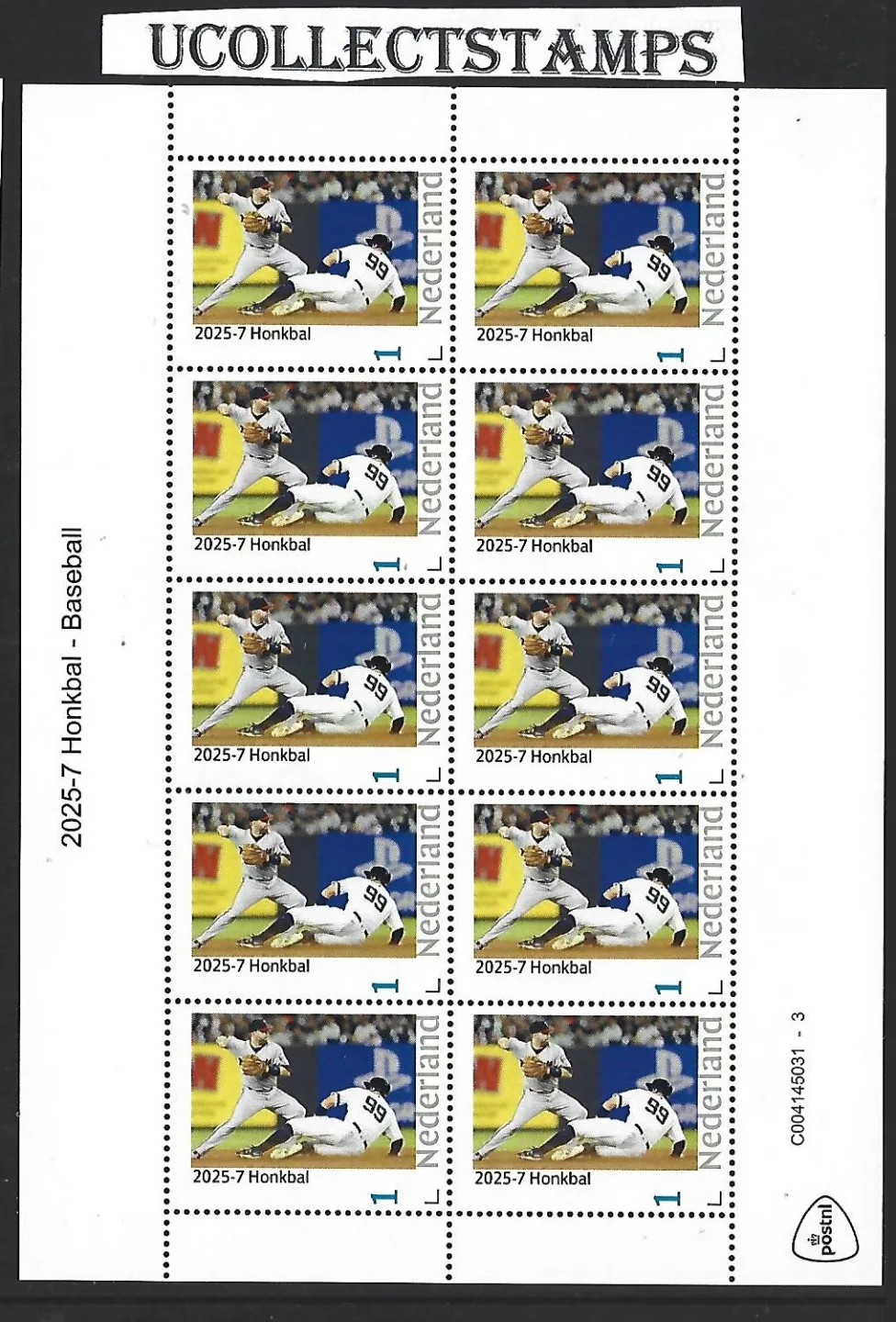 Nederland 2025-7 IHonkbal Baseball sheetlet sheetlet postfris/mnh