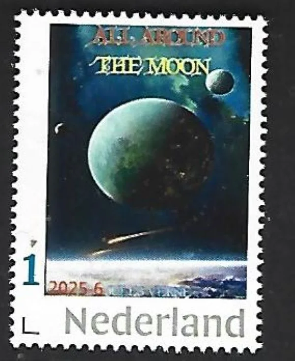 Nederland 2025-6 Jules Verne; Around the Moon space postfris/mnh