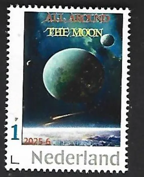 Netherlands 2025-6 Jules Verne; Around the Moon space MNH