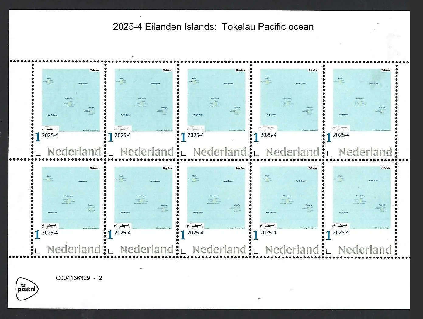 Netherlands 2025-4 Island: Tokelau sheetlet MNH