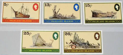 341-345 Falkland 1982 shipwrecks MNH