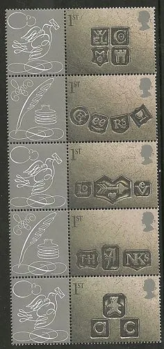 Gr.Britain 2001 Greetings occasions strip uit smiler sheet postfris/mnh