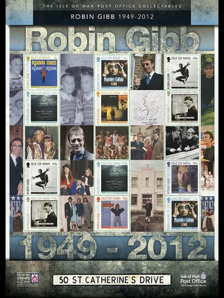 Isle of Man 2013 Robin Gibb Bee Gees special sheetlet MNH