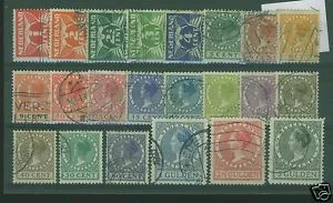 144-165 flying dove/King Wilhelmina Veth 1924-1926 used