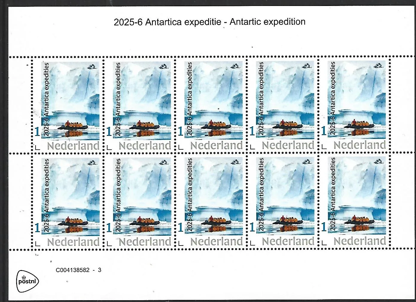 Netherlands 2025-6 Antarctica: Exploring the Antarctic sheet MNH