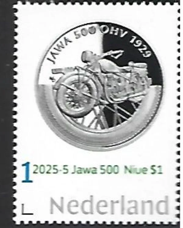 Nederland 2025-5 Motorfiets Motorcycle: jawa 500 coin postfris/mnh