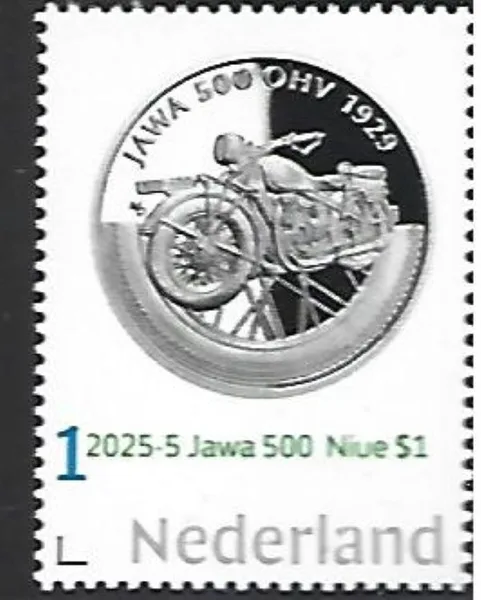Netherlands 2025-5 Motorcycle: Jawa 500 coin uncirculated/MNH
