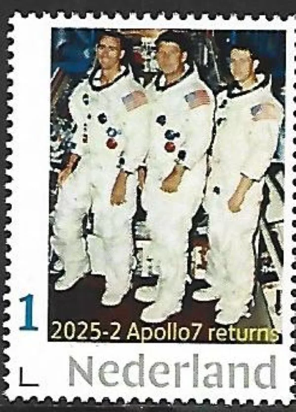 Netherlands 2025-2 Spaceflight Space: Apollo 7 returns MNH