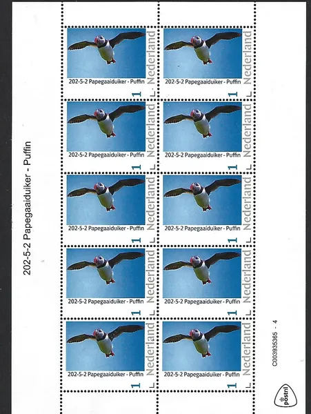 Netherlands 2025-2 Puffin sheetlet MNH